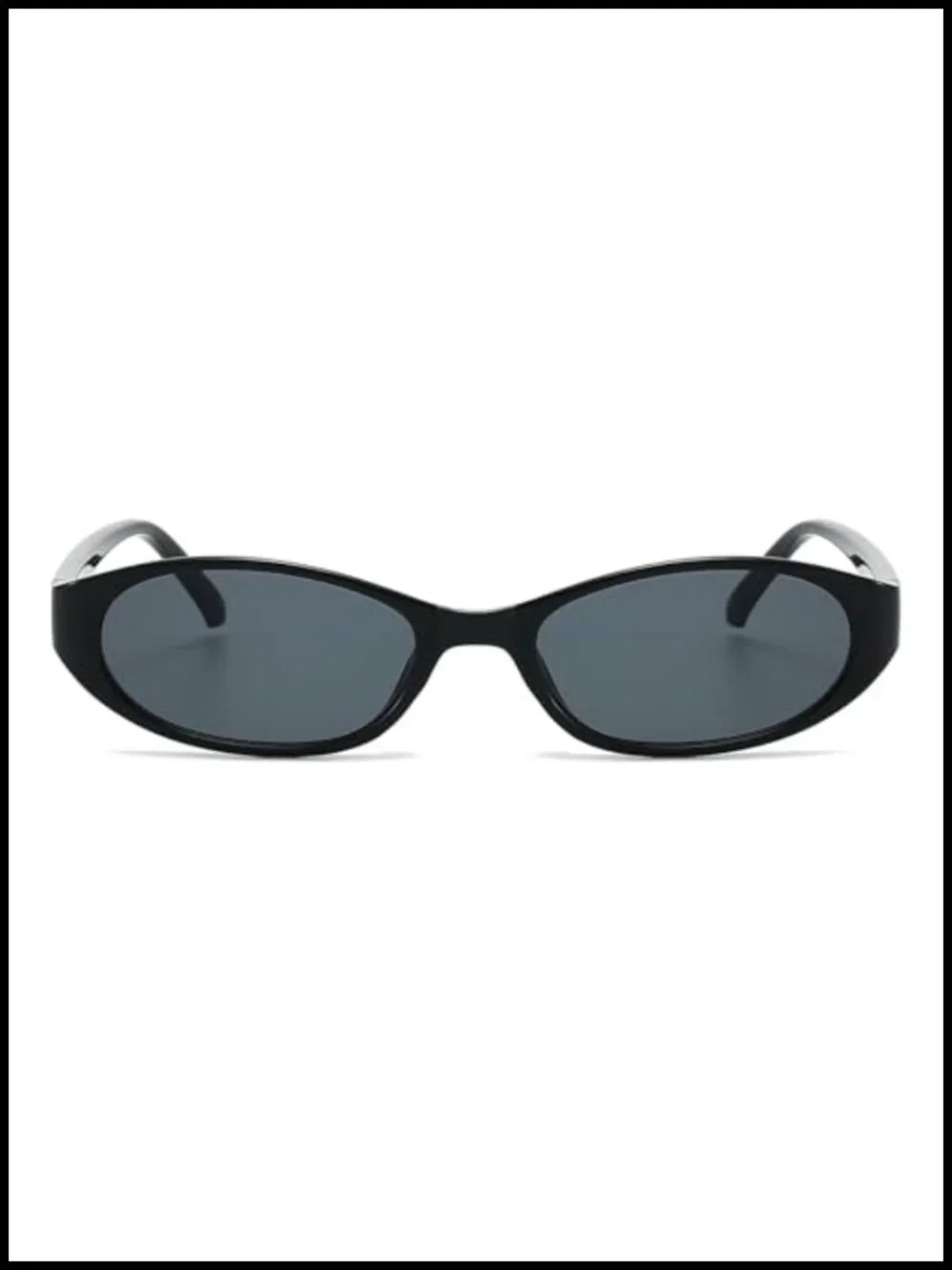 Retro Oval Cat Eye Sunglasses Women UV400 Protection Plastic Frame